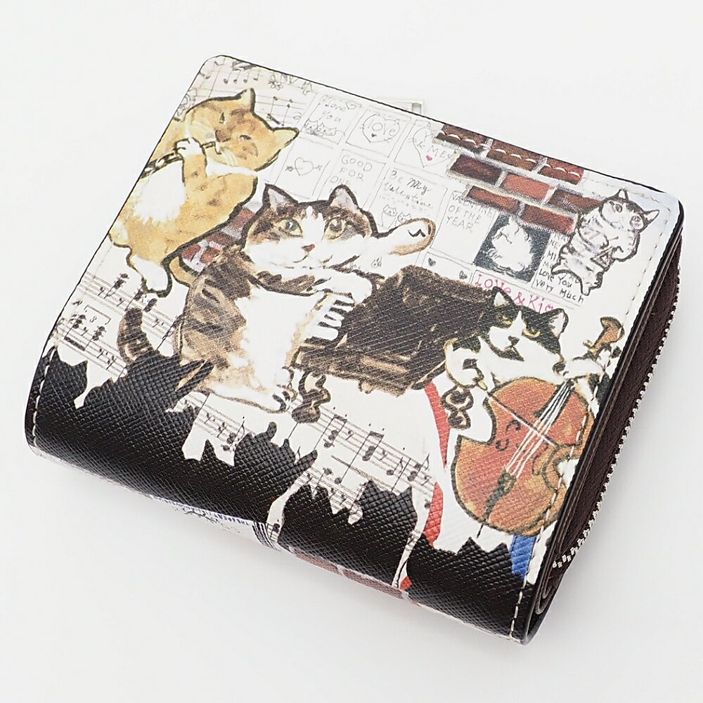 新品 Manhattaner's ライブリーパース ウォレット 二つ折り財布 ミュージック、ミュージック 075-1667 ..