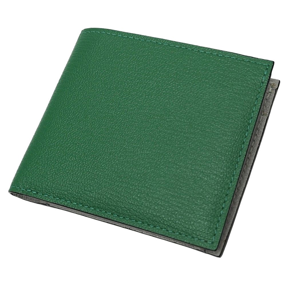 U, 吉 - 未使用品 L'arcobaleno LA398GT レザーウォレット 二つ折り財布 PINE/ONICE ラルコバレーノ メンズ レディース 5F27/D0755S/LPR13/HM/RR/