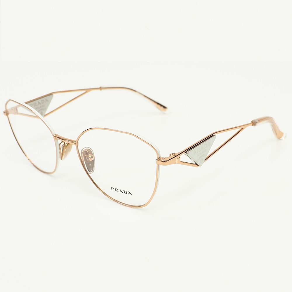 Rakuten - 未使用品 PRADA メガネ 眼鏡 【サイズ：53□18-145】 ピンクゴールド PR52ZV SVF1O1 プラダ レディース 5L/E07116/LAY19/HM/RR/SYM