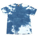 新品訳あり TOTALLY BROWN タイダイ Tシャツ 【サイズ:XL】 ブルー ダメージ加工 エストネーション購入 トータリーブラウン メンズ 3F1/E...