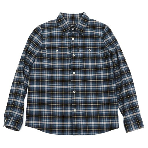 美品 A.P.C. フランネルシャツ 【サイズ:S】 ブルーグリーン チェック アーペーセー メンズ 5F5/K05162/JOVE15/HM/SYM 美品 A.P.C. フランネルシャツ 【サイズ:S】 ブルーグリーン チェック アーペーセー メンズ 5F5/K05162/JOVE15/HM/SYM