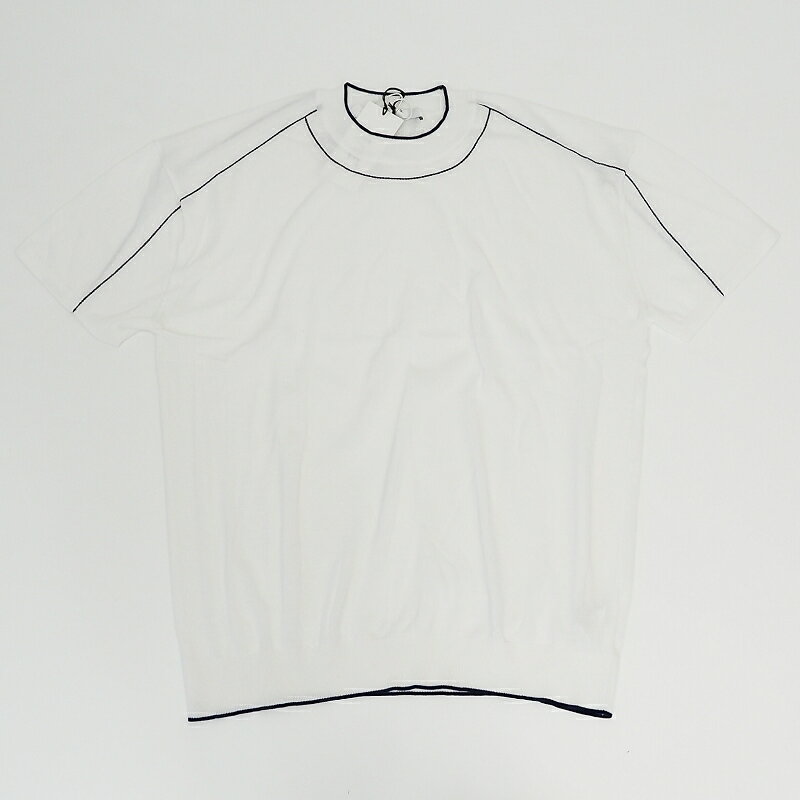 樂天商城 - 新品 F/CE. WASHABLE HIGHGAGE KNIT TEE ニット Tシャツ 【サイズ：M】 ホワイト F2101FCMKN0005 日本製 エフシーイー メンズ 5F21/E06349/KUN17/HM/SYM