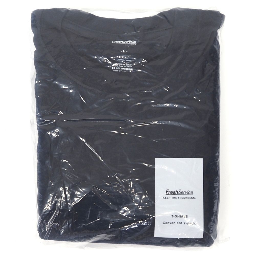 新品 FreshService 2-PACK CORPORATE L/S TEE Tシャツ 2枚セット 【サイズ：L】 ネイビー FSP244-70014B パックT フレッシュサービス メンズ 5F13/J06249/KCT18/