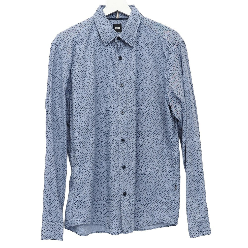 美品 BOSS オックスフォード シャツ  サックス REGULAR FIT ヒューゴ ボス メンズ 5F2/F0768S/LUN11/HM/RR/SYM