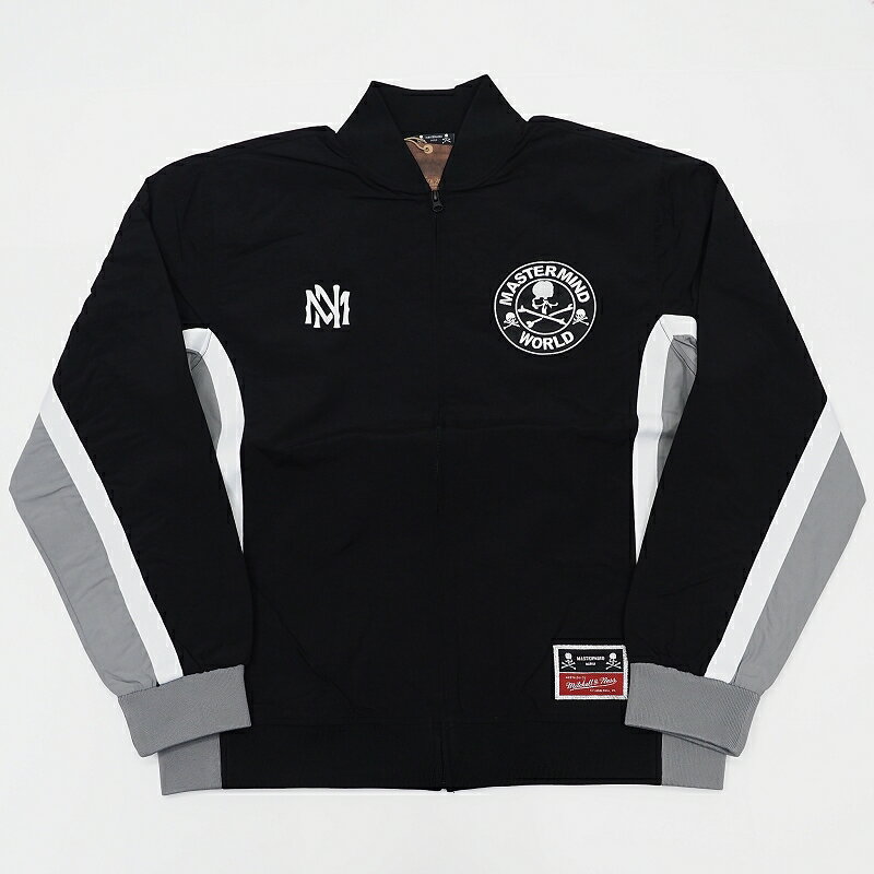 新品 24FW Mitchell&Ness × MASTERMIND WORLD WARM UP JACKET ジャケット 【サイズ:XL】 ブラック/グレー ZF11380-CLBBLCK ミッチェルアンドネス マスターマインド メンズ 5MLD/C06237/KAY19/HM/SYM