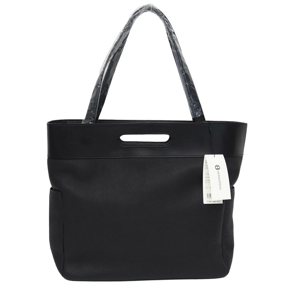 Rakuten - 未使用品 HERGOPOCH プライムグレインレザー トートバッグ ブラック KG-GT 2WAY エルゴポック メンズ 5MLC1/C07253/LAR31/HM/RR/