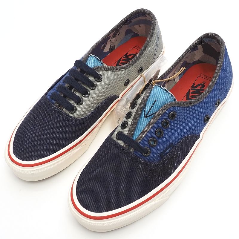 新品 Nigel Cabourn × VANS VAULT OG AutheNtiC Lx スニーカー 【サイズ：27cm】 Crazy Navy Mix オーセンティック ナイジェルケーボン バンズ ボルト メンズ 5L/K04560/HOVE30/HM/SYM