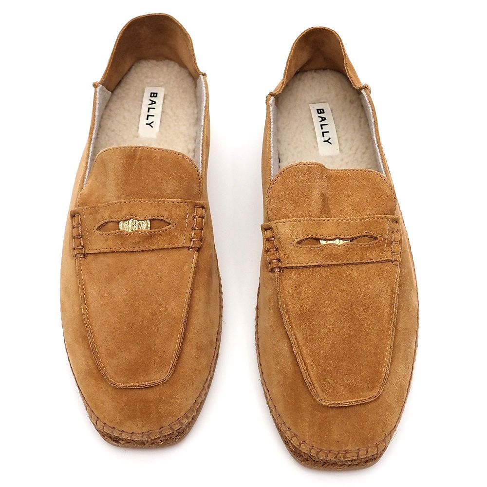 新品 BALLY KOLBY スエードレザー エスパドリーユ コインローファー 【サイズ：40】 DESERTO サンダル バリー メンズ 5L/H0675S/KUG06/HM/