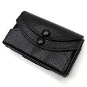 新品 L'arcobaleno スマートマイクロウォレット 財布 ブラック/ネイビー LA575 ゴートレザー/クロコダイルレザー ラルコバレーノ メンズ レディース 4CH/B06448/KEBR14/HM/SYM(4)