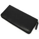未使用品 NOMADOI ラウンド レザーウォレット 長財布 ブラック ノマドイ メンズ 3F26/E06633/KUN06/HM/SYM