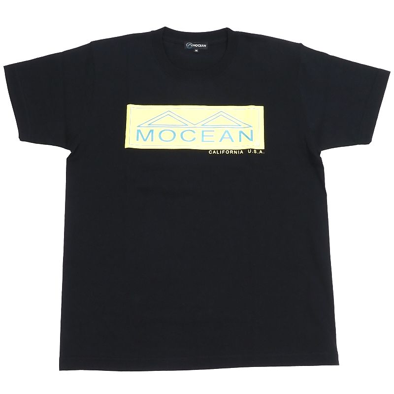 新品 MOCEAN Tシャツ  ブラック ボックスロゴ モーシャン メンズ 5F11/F02666/HUN22/SYM/HM