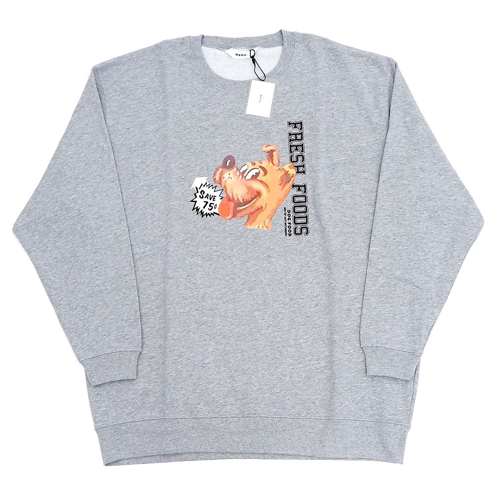 新品 Name. スウェット 【サイズ：1】 グレー 日本製 STUDIOUS別注 ネーム メンズ 5L3/H06262/KUG19/HM..