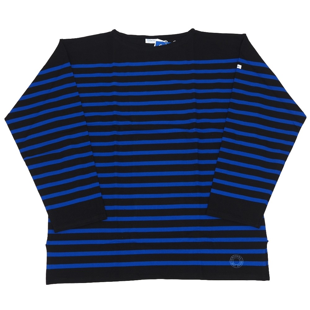 樂天商城 - 新品 ORCIVAL for BIOTOP basque shirt バスクシャツ 【サイズ：6(M)】 ブラック/ブルー フランス製 オーシバル ピオトープ メンズ 5F10/C07116/LAR12/HM/RR/SYM