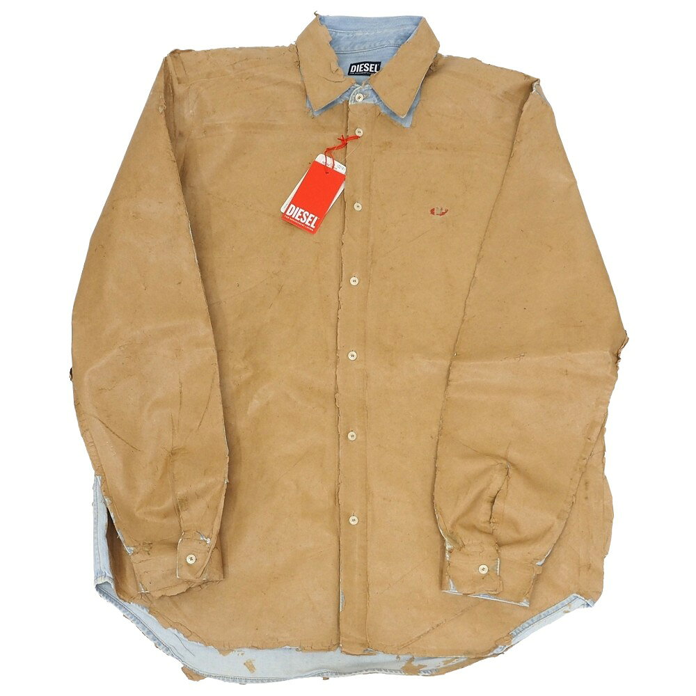 Rakuten - 未使用品 DIESEL D-SIMPLY-FS ピールオフ デニムシャツ ジャケット 【サイズ：XL】 ベージュ/サックスブルー 定価83600円 ディーゼル メンズ 5WHC/C07147/LAR16/HM/RR