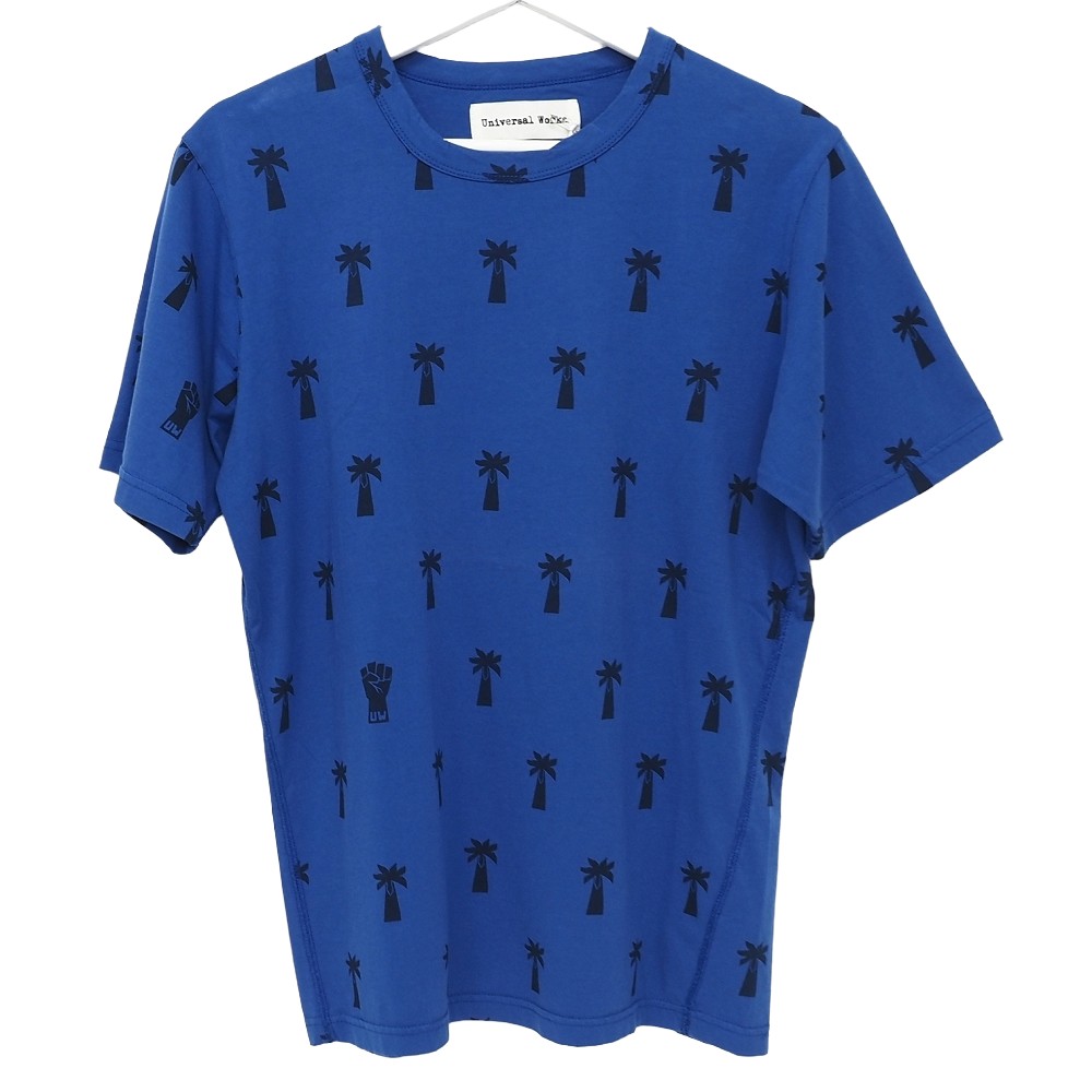 樂天商城 - 新品 Universal Works プリント Tシャツ 【サイズ：S】 ロイヤルブルー 16618 ポルトガル製 半袖 ユニバーサルワークス メンズ 5F6/E07305/LAY28/HM/RR