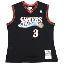 未使用品 Mitchell&Ness アレンアイバーソン ユニフォーム 【サイズ：L】 ブラック NBA SWINGMAN フィアデルフィア 76ers ジャージ ミッチェルアンドネス メンズ 5F22/K04107K4/HECE22/HM/SYM