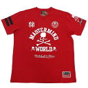 新品 24AW Mitchell&Ness × MASTERMIND WORLD MESH Tee メッシュ S/S シャツ 【サイズ:XL】 レッド ミッチェ...