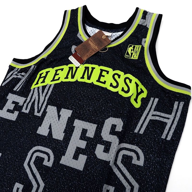 新品 24SS Mitchell & Ness NBA HENNESSY NEON CONCRETE SWINGMAN JERSEY COLLAB スウィングマンジャージ 【サイズ：M】 ブラック ヘネシー ミッチェルアンドネス メンズ 5WHAF22/C0680S/KAY01/HM/SYM/RR 3