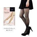 Tuche ジャスミンアンクレット ストッキング M-L 着圧11hpa 黒 レディース シアータイツ グンゼ トゥシェ gz-th602u