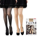 Tuche ストッキング チェーンレースアンクレット M-L 黒 ベージュ レディース 柄 グンゼ トゥシェ TH645E gz-th645e