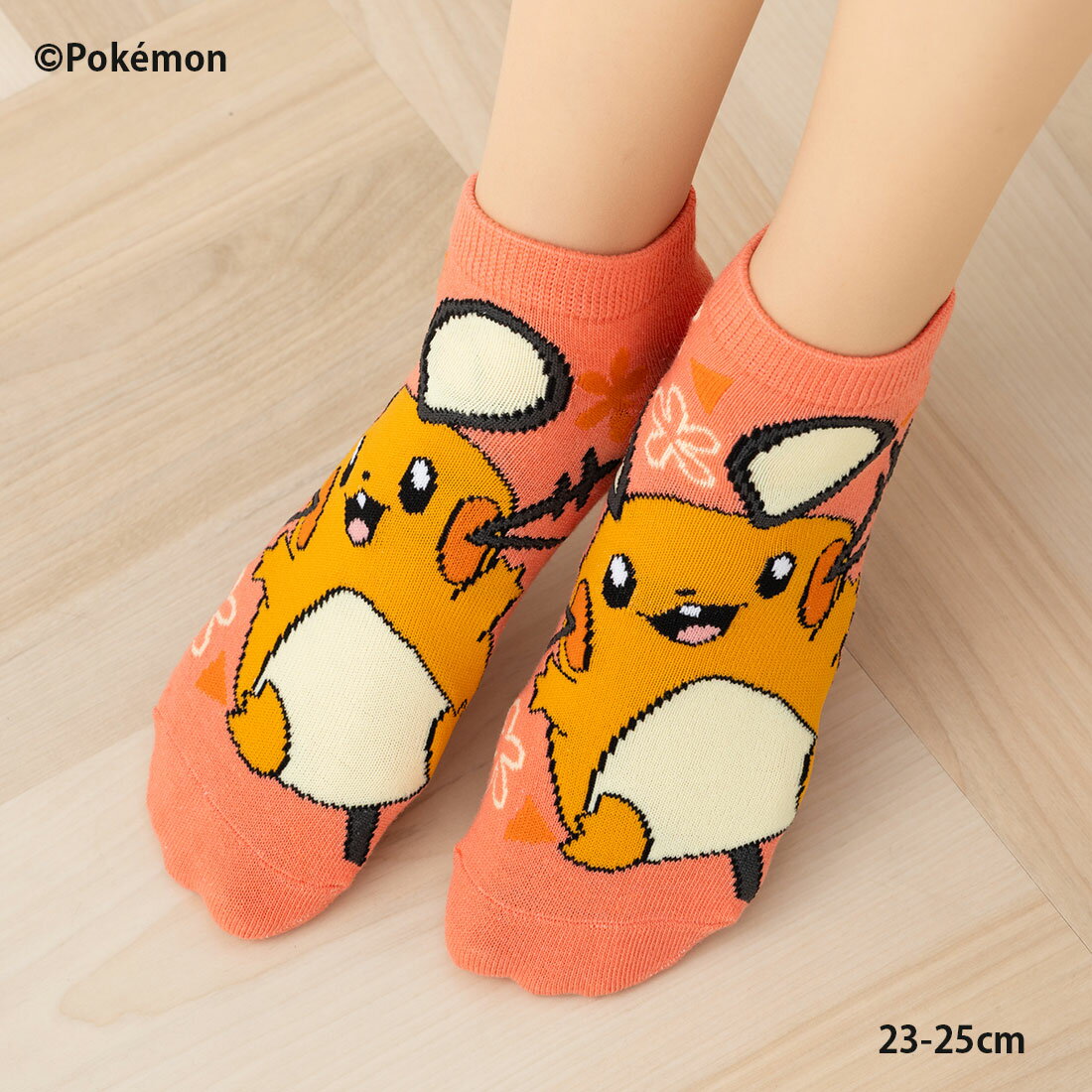 ポケットモンスター デデンネ フェアリー スニーカー丈ソックス 23-25cm レディース 靴下 ポケモン sp-pm1581j