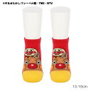 【キッズ13-19cm】アンパンマンとアンパンマン号 スニーカー丈ソックス 赤 13-19cm 子供用 靴下 それいけ!アンパンマン 福助 fk-187-23q2-100