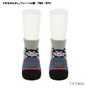 【キッズ13-19cm】バイキンマンともぐりん スニーカー丈ソックス グレー 13-19cm 子供用 靴下 それいけ!アンパンマン 福助 fk-187-23q2-960