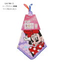 ループタオル3枚組 ディズニー ドットガールズ お名前スペース付き 綿100% 幅約28cm 制菌加工 ミニー マリー ミスバニー ms-2065031100
