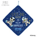 ループタオル ディズニー レッツゴースペース お名前スペース付き ミッキー ドナルド 綿100% 幅約33cm 制菌加工 ms-2065040000