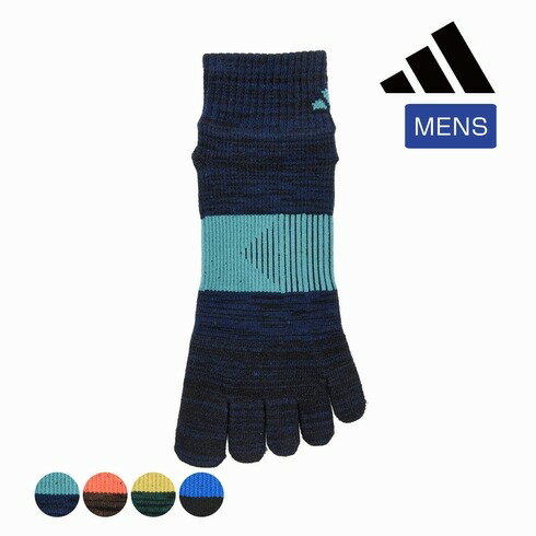 アディダス 足裏すべり止め 5本指 スポーツソックス 25-27cm ハイカット ショート丈 福助 fk-06576w D1PK