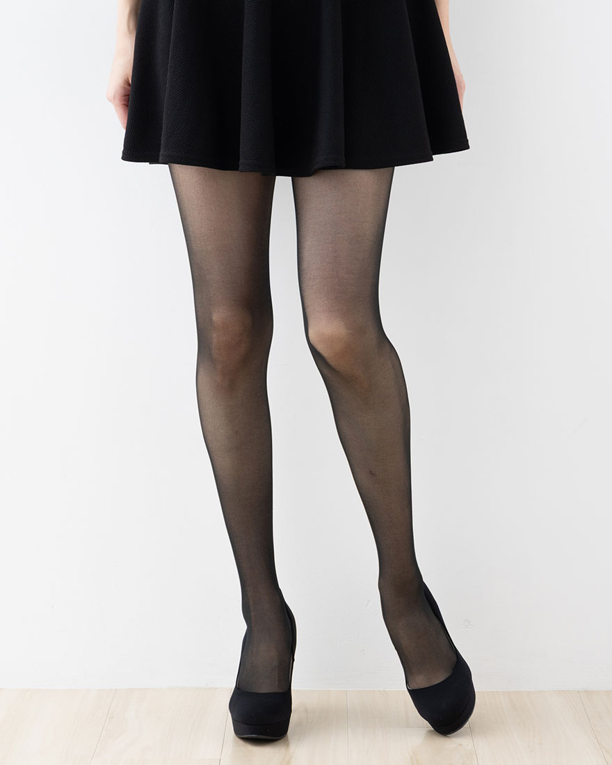【3足組】SABRINA ディープブラック 伝線しにくい M-L・L-LL 黒 レディース ストッ...