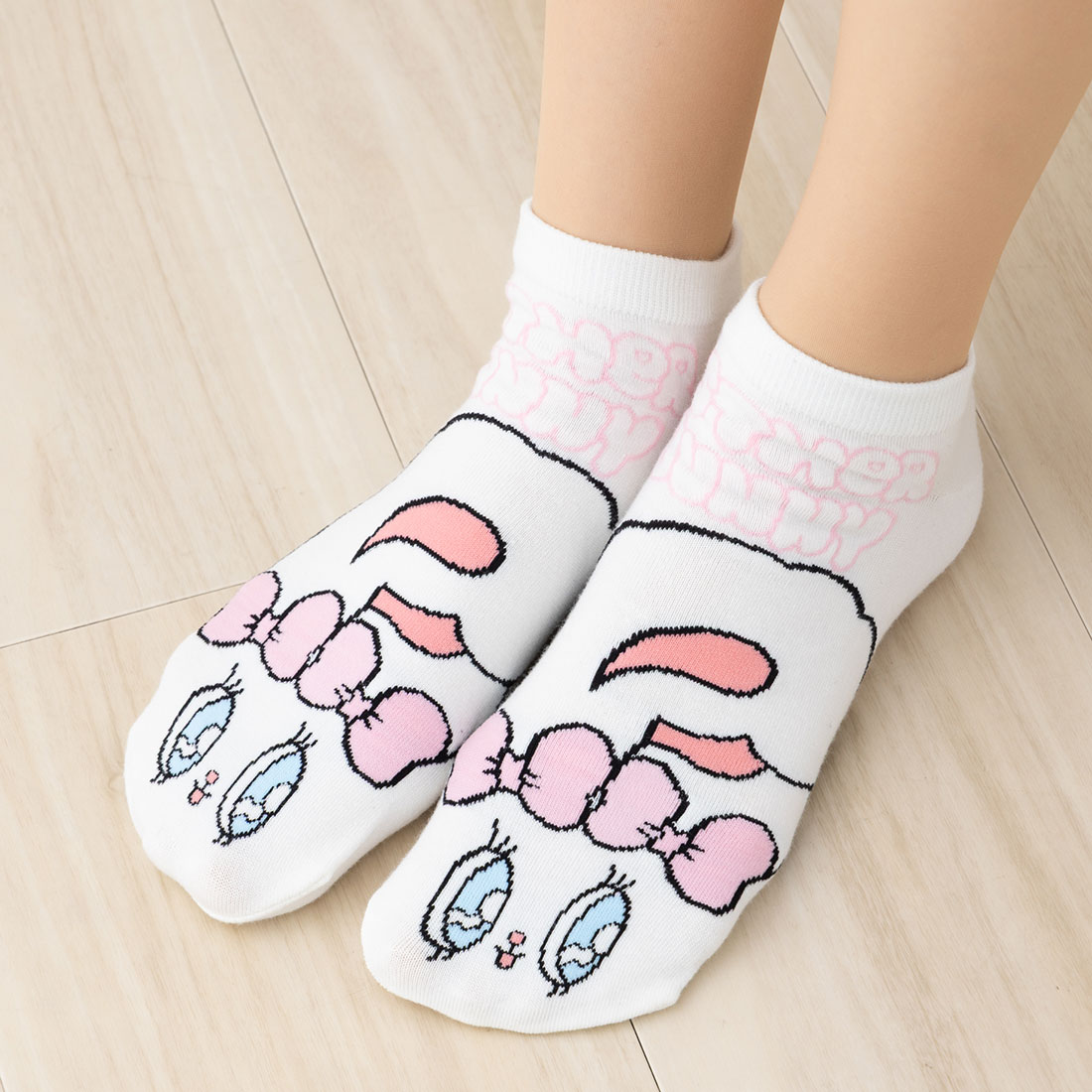 Rakuten - 【ジュニア19-24cm】ESTHER BUNNY Cバニー スニーカー丈ソックス オフ白 19-24cm 靴下 エスターバニー sk-54u38532b D1PK