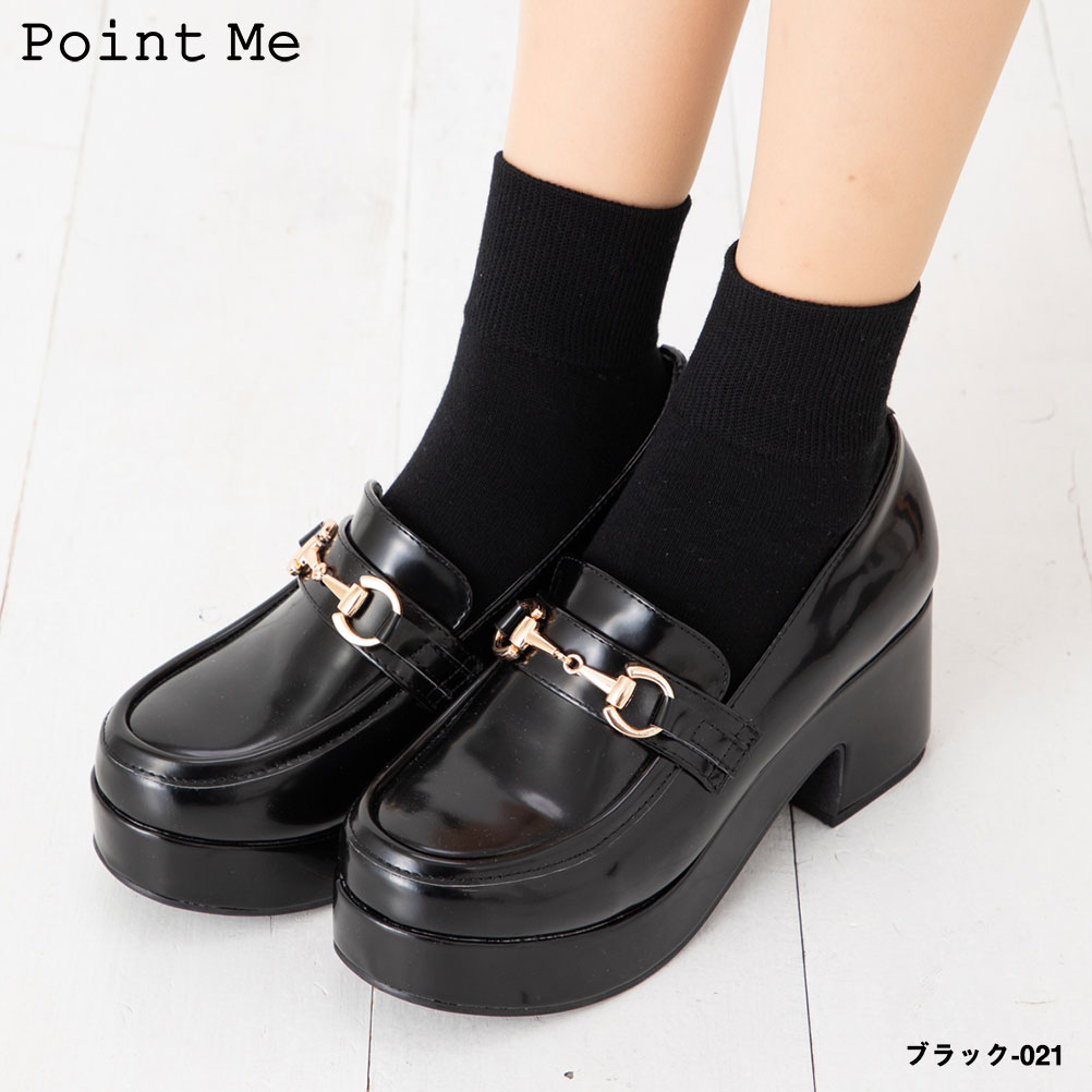 樂天商城 - (3点購入で送料無料)【定番】Point Me 無地 ショートソックス (23-25cm)(日本製)(全5色) ロークルー丈 レディース 靴下 kw-0275 D1PK
