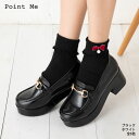 Point Me ラメリボン折り返しメローリブクルーソックス 白 黒 全6種 23-25cm レディース 靴下 kw-3034