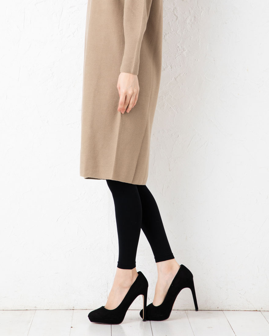 SABRINA はくだけ美腹 骨盤サポート くびれメイク 10分丈レギンス M-L・L-LL 黒 80デニール レディース スパッツ グンゼ サブリナ gz-sbl501