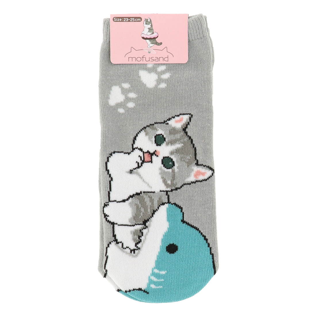 mofusand サメにゃん食べられ柄 スニー...の紹介画像2