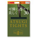 【2足組】ATSUGI TIGHTS 可憐に透けて美しく 30デニール タイツ 全4色 (S-M M-L L-LL) 保湿成分 W発熱 毛玉ができにくい 抗菌防臭 レディース