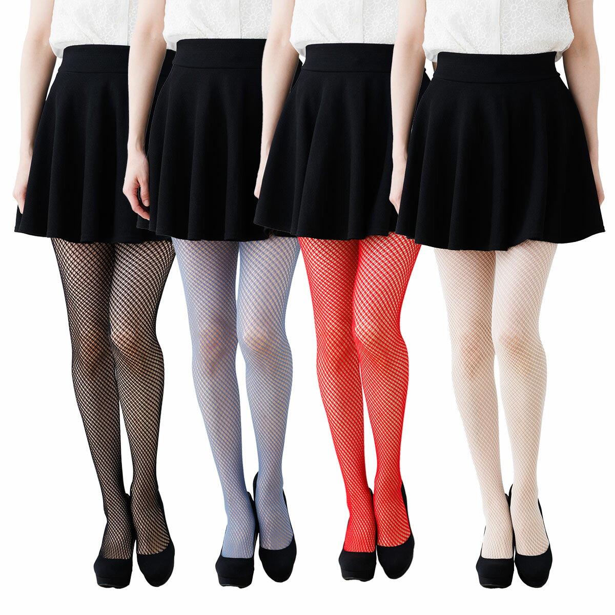 Rakuten - アツギ COLORS ダブルフィッシュネット柄 S-L レディース タイツ ag-fp11550　D1PK