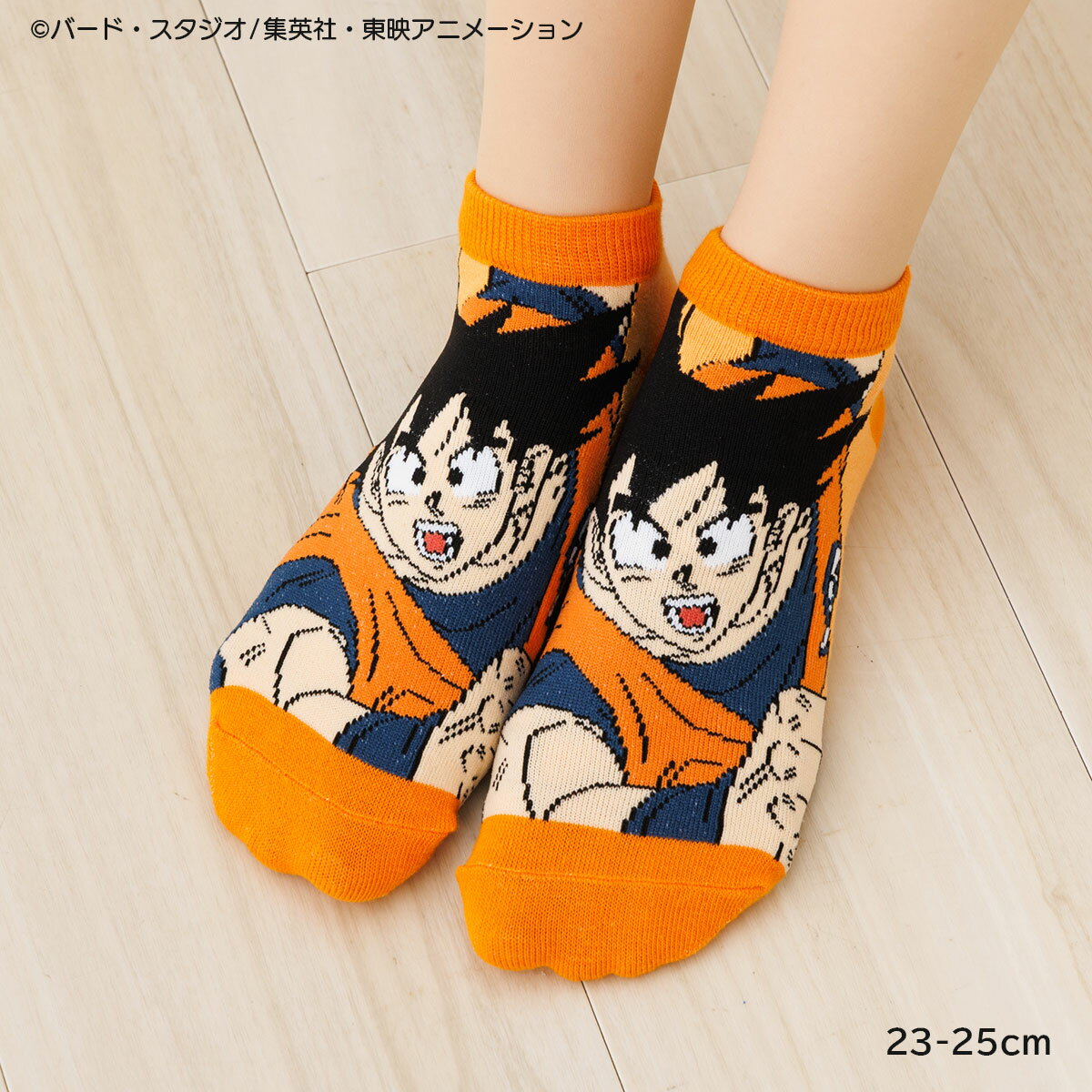 乐天商城 - ドラゴンボール 孫悟空 スニーカー丈ソックス オレンジ 23-25cm レディース 靴下 sp-te2013j D1PK