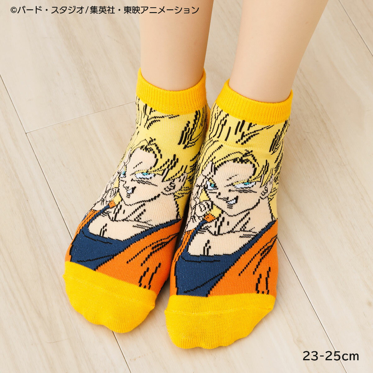 樂天商城 - ドラゴンボール 孫悟空 超サイヤ人 オレンジ スニーカー丈ソックス 23-25cm レディース 靴下 sp-te2014j D1PK