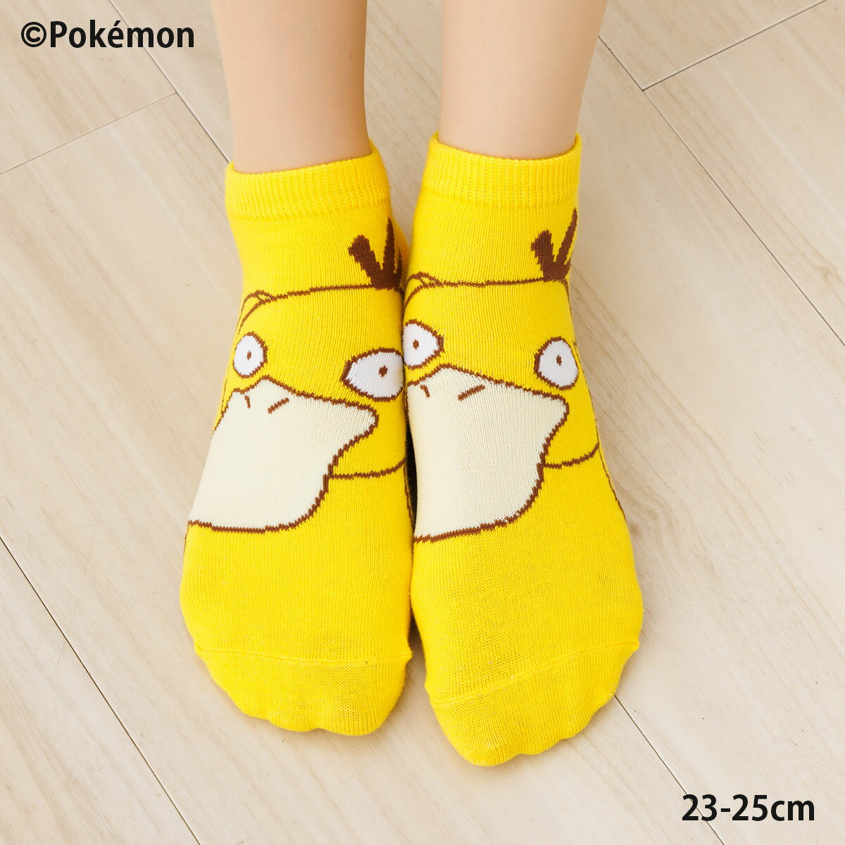 樂天商城 - ポケットモンスター コダック イエロー スニーカー丈ソックス 23-25cm レディース 靴下 ポケモン sp-pm1310j