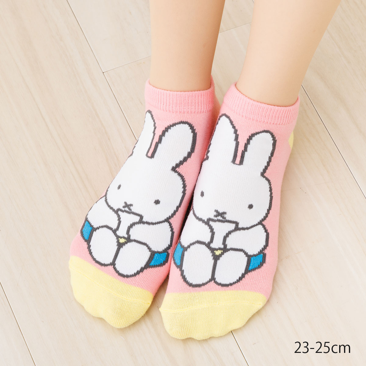 Rakuten - ミッフィー おすわり スニーカー丈ソックス 23-25cm ピンク レディース 靴下 スモールプラネット sp-mf3358j D1PK