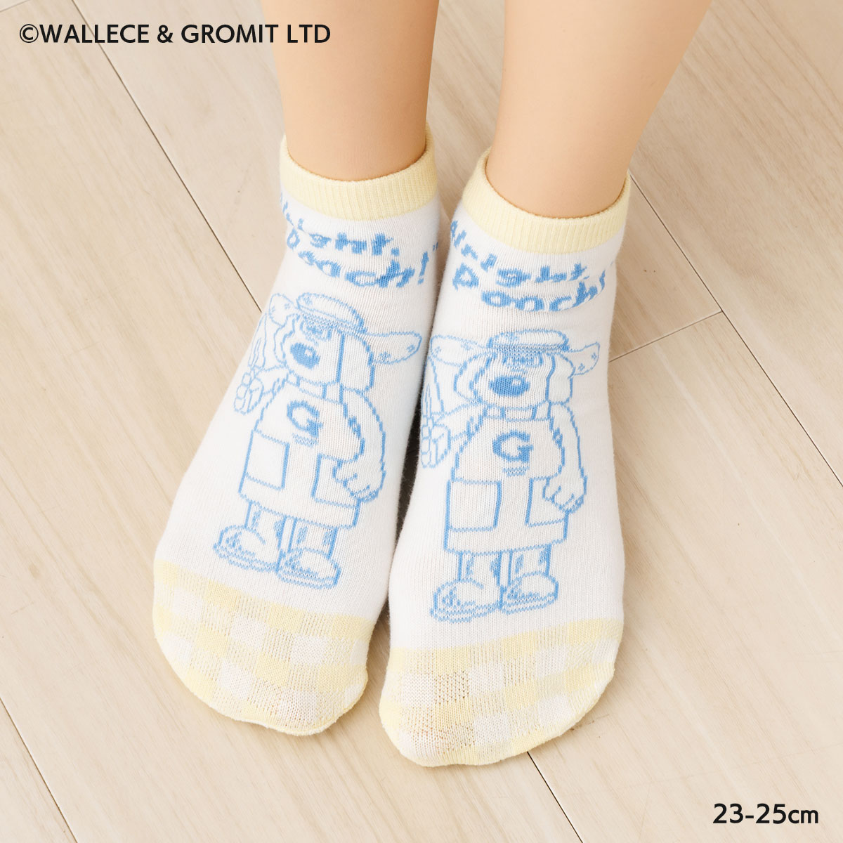 Rakuten - ウォレスとグルミット ガーデニング柄 スニーカー丈ソックス 23-25cm レディース 靴下 助野 sk-54j38424b D1PK