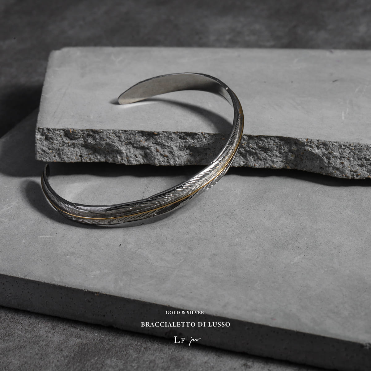 【LOSE FORD 公式】 316L フェザーバングル フェザー バングル ブレスレット 羽 メンズブレスレット メンズアクセサリー レディースアクセサリー レディースブレスレット メンズ レディース プレゼント ギフト ステンレス シンプル 高級 B30