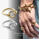 【LOSE FORD 公式】 316L Oリング メンズアクセサリー つけっぱなし 輪っか サークル リング 重ね付け ゴールド シルバー メンズ アクセサリー...