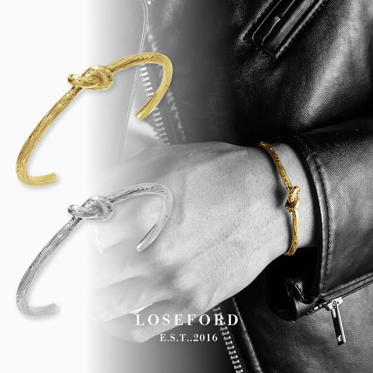 【LOSE FORD 公式】 316L ハワイアン KNOTバングル ノット 結び目 バングル ブレスレット ハワイアンジュエリー ハワイアンアクセサリー ハワ...