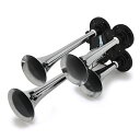 【クーポンで最大2000円OFF】 4連型 360mm/300mm/230mm/165mm 12V 24V ヤンキーホーン エアーホーン バイク トラック 積載...