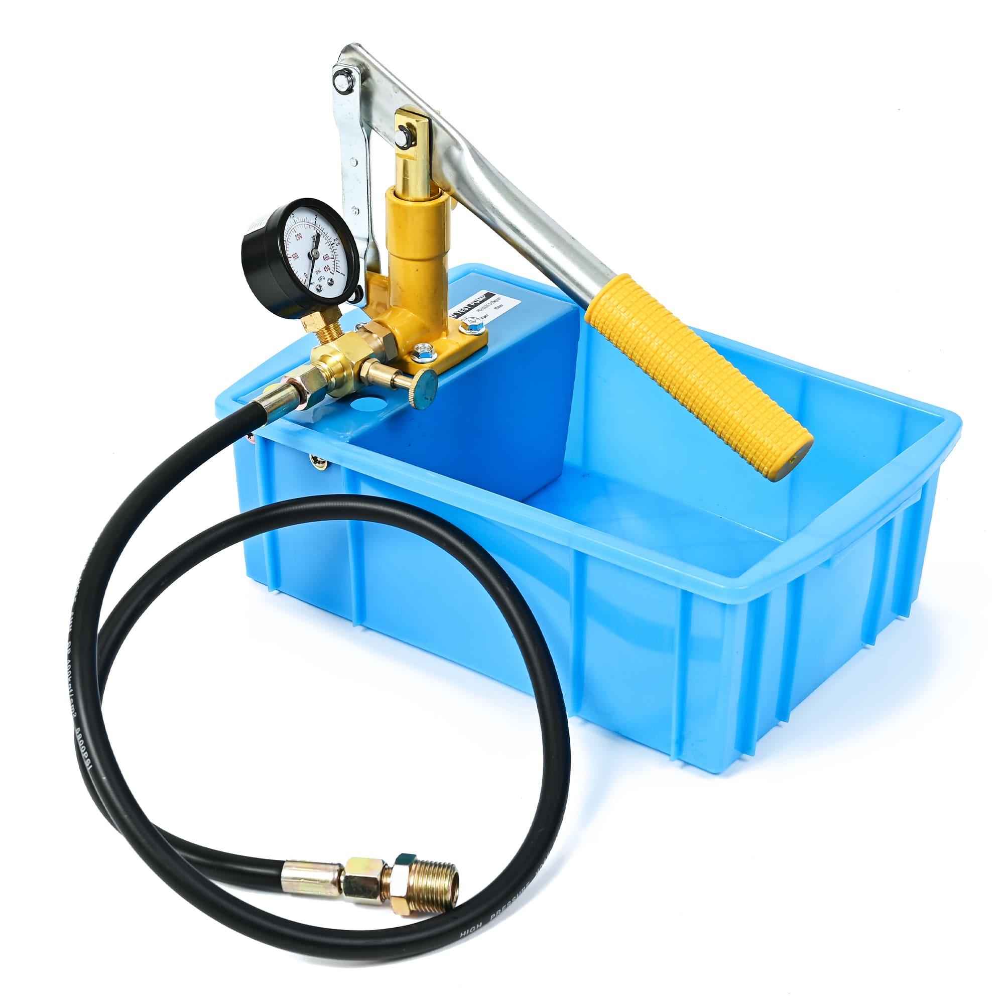 【クーポンで最大2000円OFF】 2.5MPa 水圧テスト 水圧テストポンプ 手動式 圧力試験 ポンプ 油圧テストツール 圧力計・タンク付 水道 給水 配管 漏れ検査 手動 ポンプ