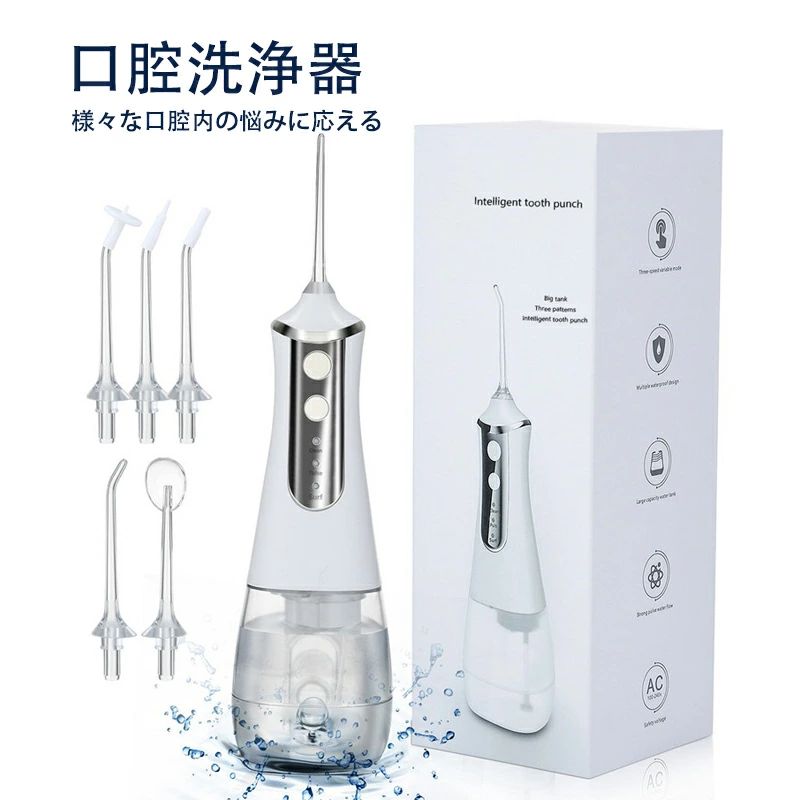口腔洗浄器 口内洗浄機 水流 歯間ジェット洗浄 口腔ケア 歯周病予防 歯間清掃 USB充電式 家庭 旅行 に便利