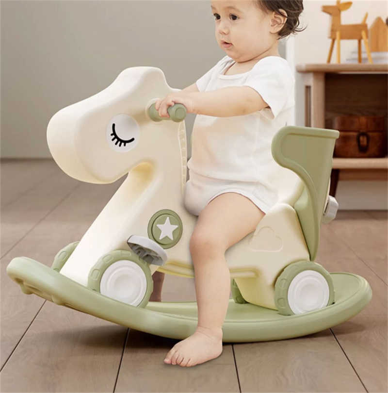 子供ロッキングホース 四輪車兼用 1-5歳子ども 乗り物おもちゃ バランスボード 足けり乗用玩具 馬 赤ちゃん 女の子 男の子 おしゃれ バランス 誕生日 プレゼント 出産祝い 幼児 家庭用 おもちゃ